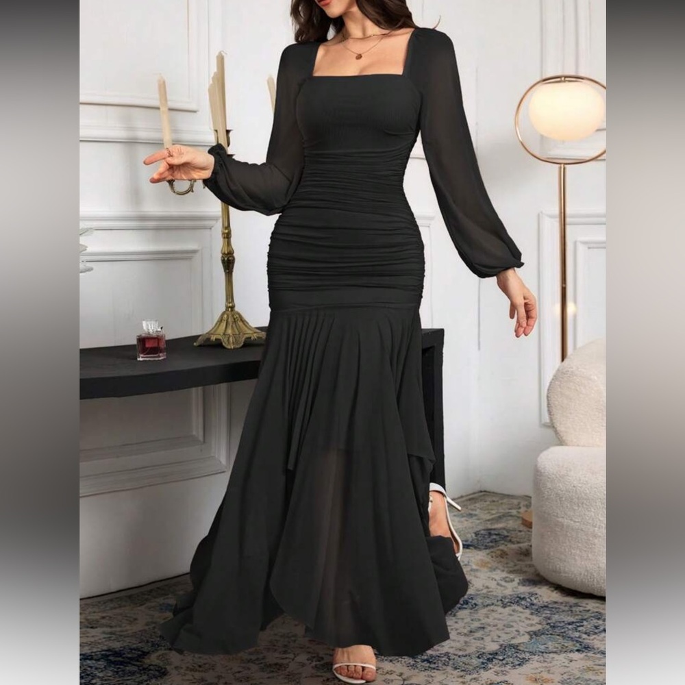 Elegant Lavender Evening Gown - Picture 2 of 16